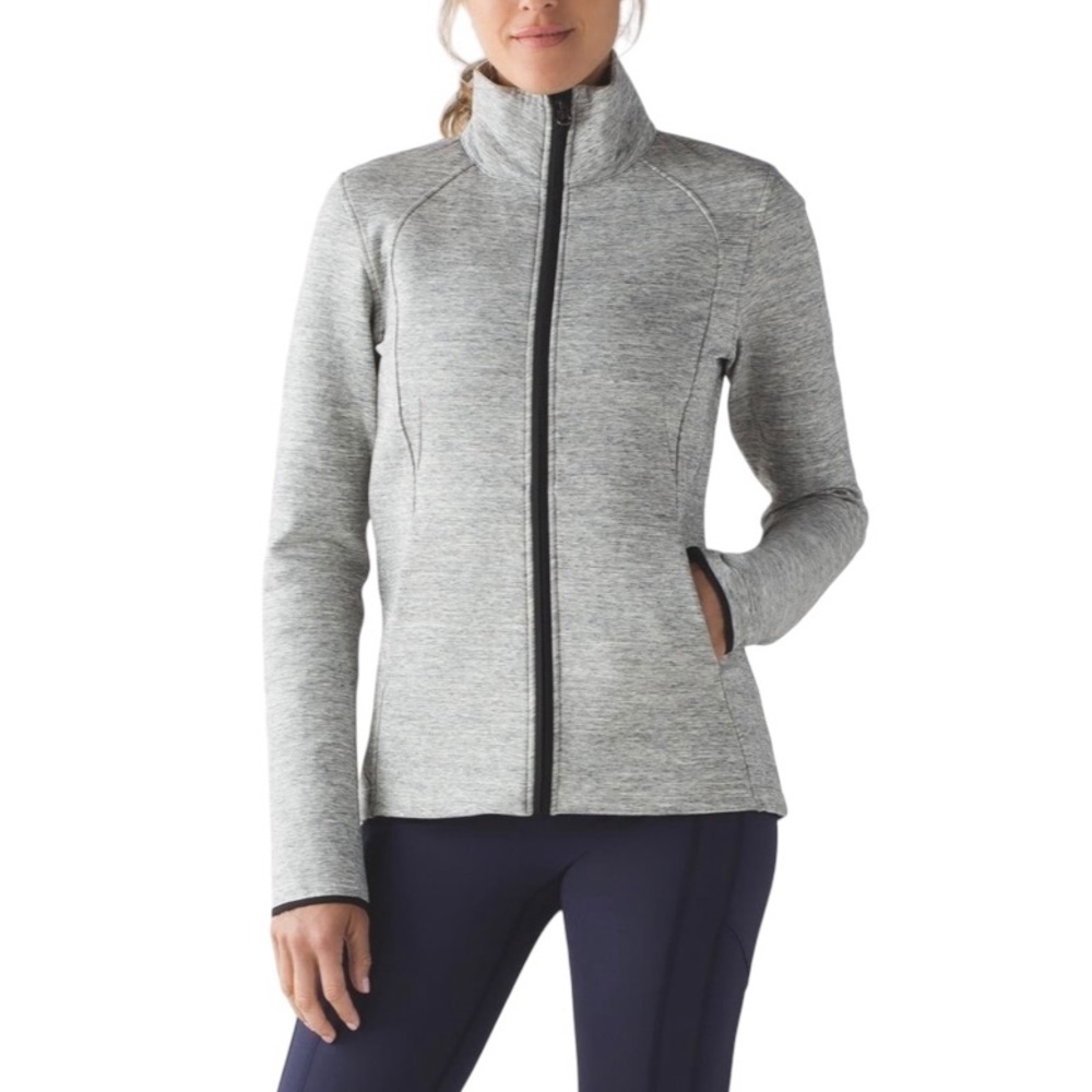 Lululemon Insculpt Jacket Heathered Space Dyed Medium Grey Size 6